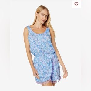 Lilly Pulitzer Boca Blue Sea What I See Jarrett Romper
